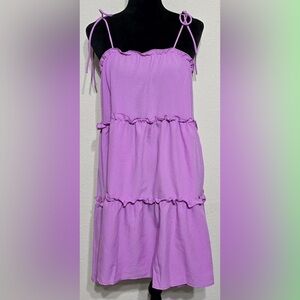 Purple Ruffle Kids Dress